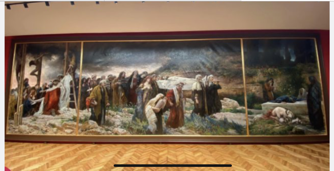 Pictura monumentală ”Înmormântarea lui Christos” din Arad a fost ascunsă de comuniști 40 de ani